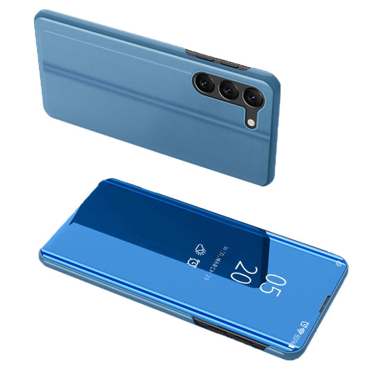 Clear View Case cover for Samsung Galaxy S23 blue flip cover_0