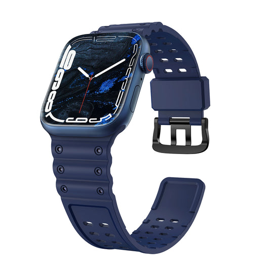 Strap Triple Protection Apple Watch SE strap, 9, 8, 7, 6, 5, 4, 3, 2, 1 (41, 40, 38 mm) band bracelet navy blue_0