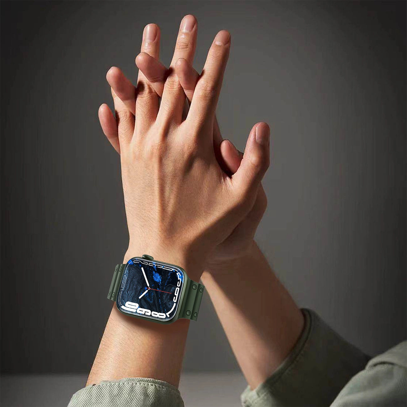 Strap Triple Protection Apple Watch SE strap, 9, 8, 7, 6, 5, 4, 3, 2, 1 (41, 40, 38 mm) band bracelet green_13