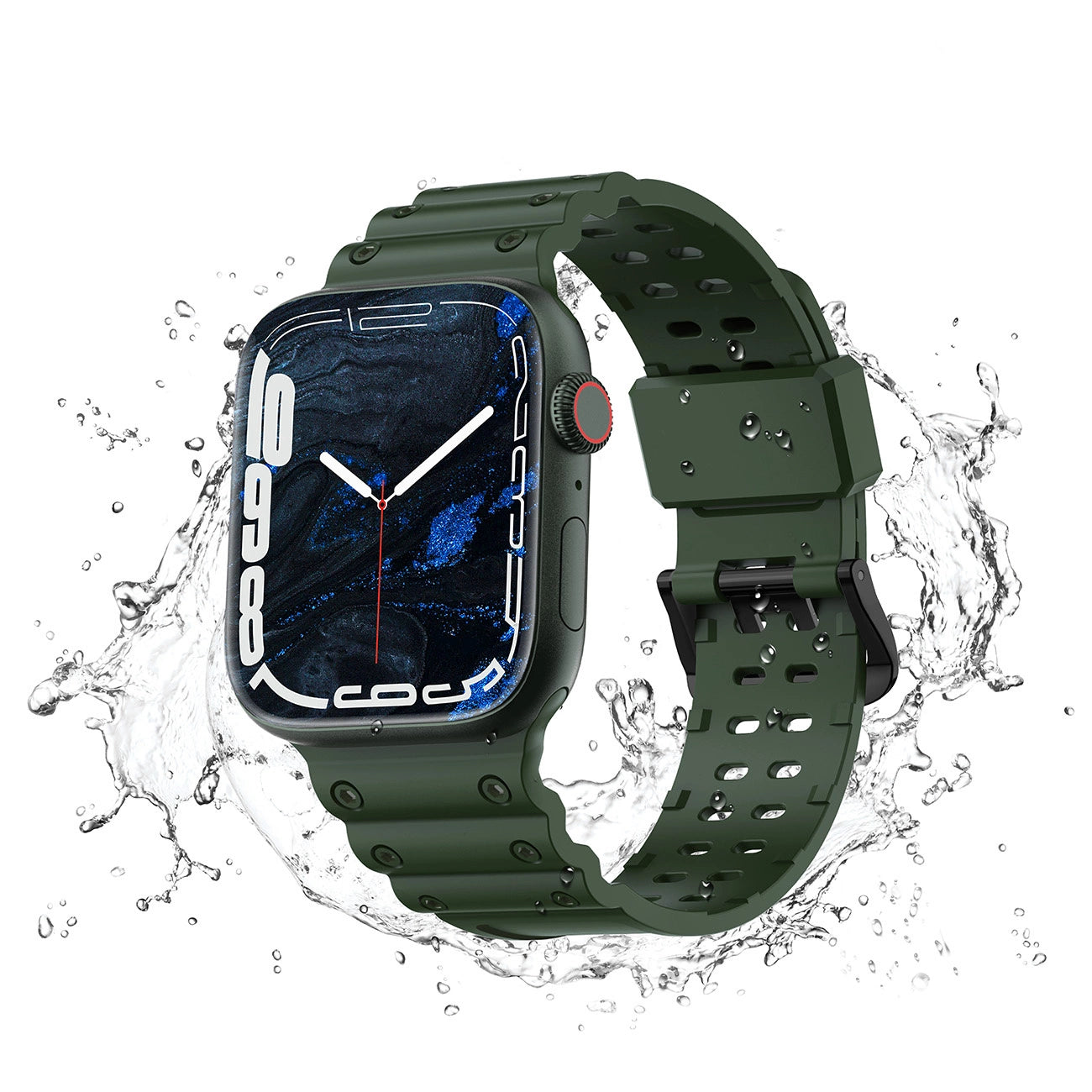 Strap Triple Protection Apple Watch SE strap, 9, 8, 7, 6, 5, 4, 3, 2, 1 (41, 40, 38 mm) band bracelet green_4