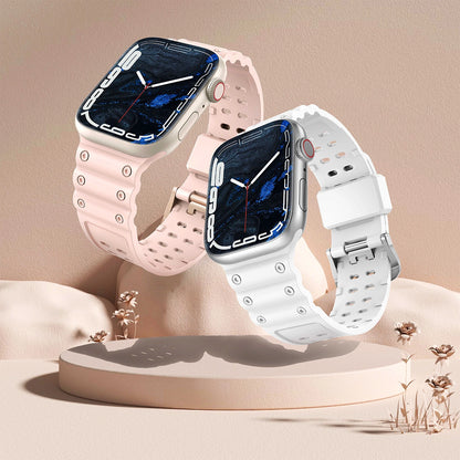 Strap Triple Protection for Apple Watch 42 / 44 / 45 / 49 mm band bracelet - black_9