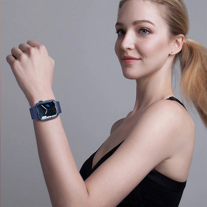 Strap Triple Protection for Apple Watch 42 / 44 / 45 / 49 mm band bracelet - black_15