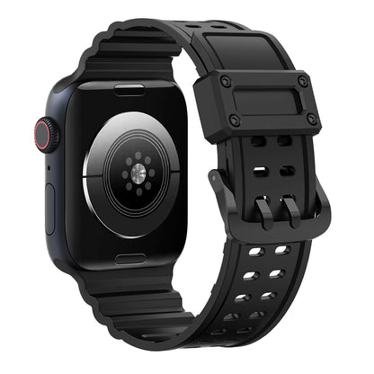 Strap Triple Protection for Apple Watch 42 / 44 / 45 / 49 mm band bracelet - black_3