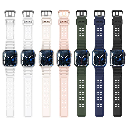 Strap Triple Protection for Apple Watch 42 / 44 / 45 / 49 mm band bracelet - black_6