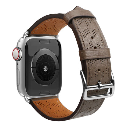 Strap Leather leather strap Apple Watch SE, 9, 8, 7, 6, 5, 4, 3, 2, 1 (41, 40, 38 mm) band bracelet dark brown_1