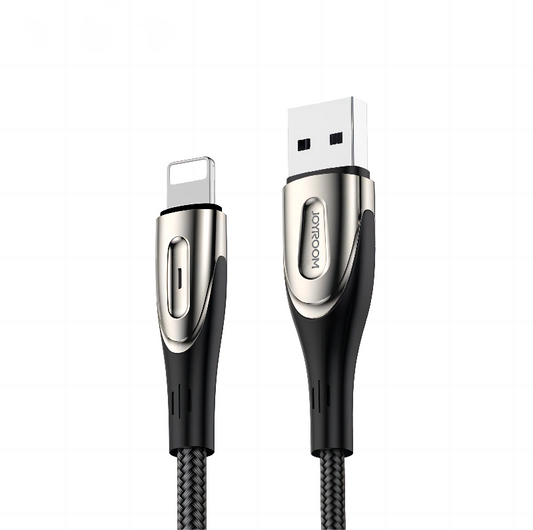 USB Cable for Lightning Joyroom Sharp S-M411 2.4A, 3m (Black)_0