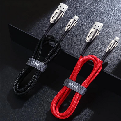USB Cable for Lightning Joyroom Sharp S-M411 2.4A, 3m (Black)_5