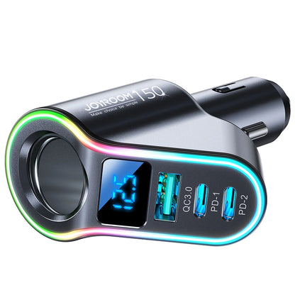 Joyroom fast car charger 4in1 USB-A QC3.0 / 2xUSB-C PD 150W black (JR-CL21)_1