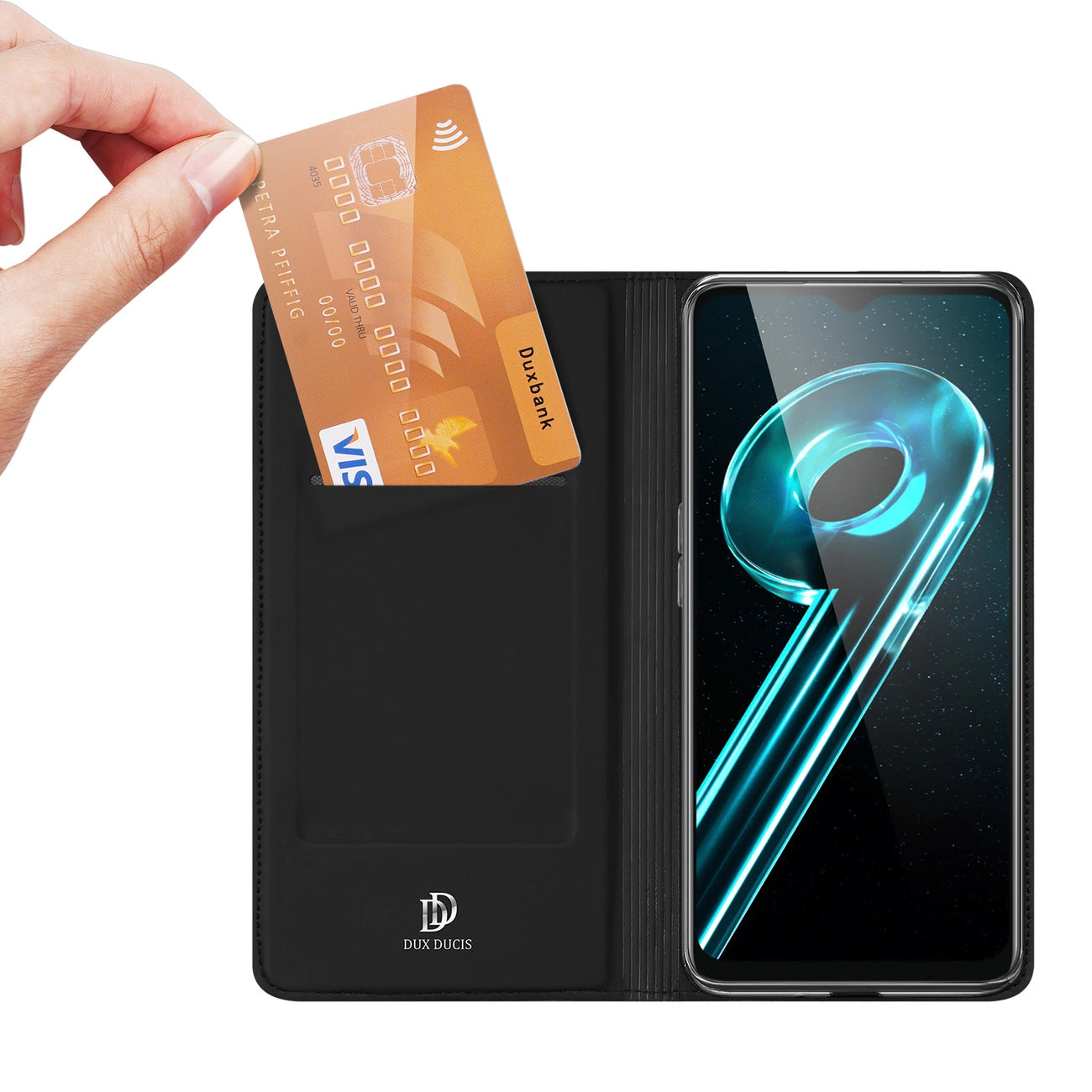 Dux Ducis Skin Pro Case For Realme 10 5G / Realme 9i 5G Cover Flip Card Wallet Stand Black_1