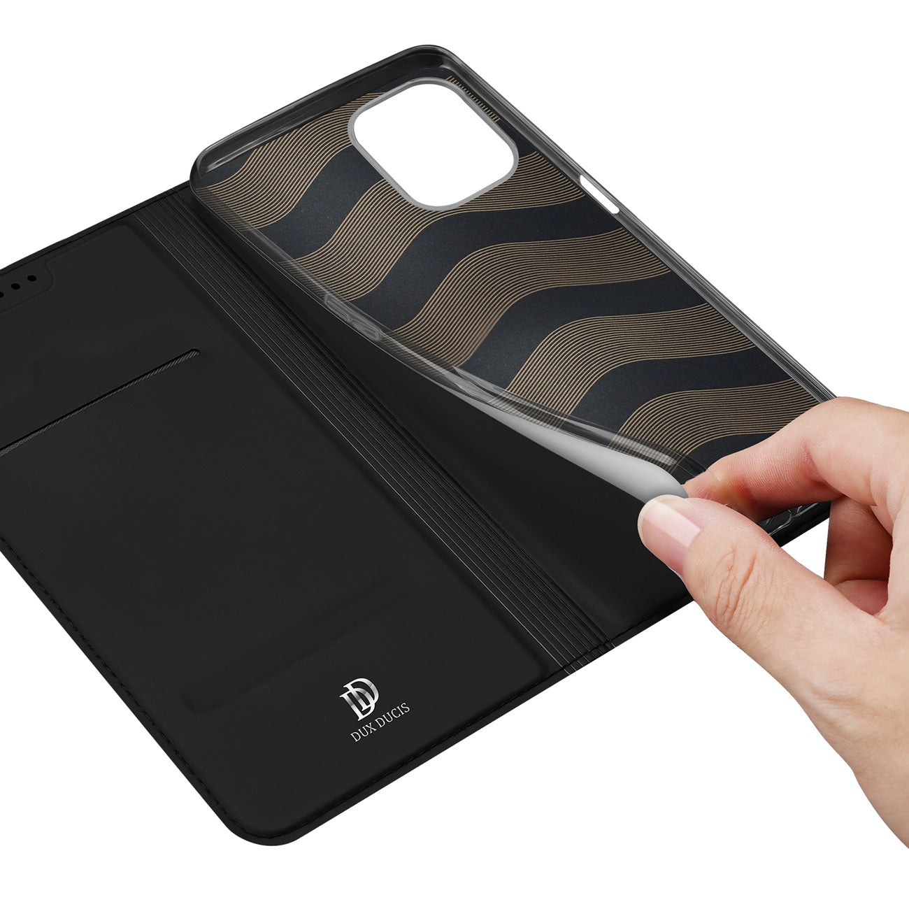 Dux Ducis Skin Pro Case For Realme 10 5G / Realme 9i 5G Cover Flip Card Wallet Stand Black_7