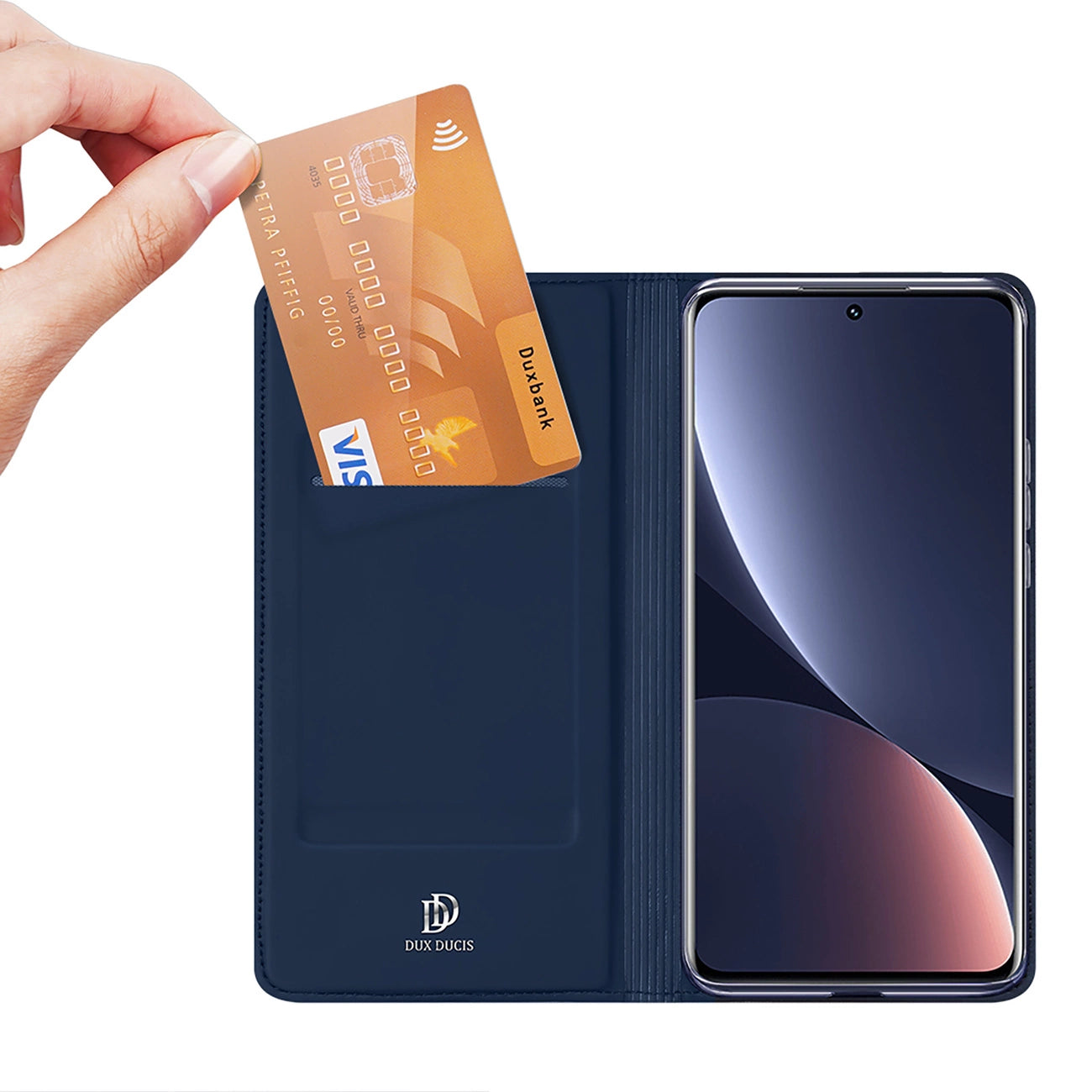 Dux Ducis Skin Pro case Xiaomi 13 Pro cover with flip card wallet stand blue_1