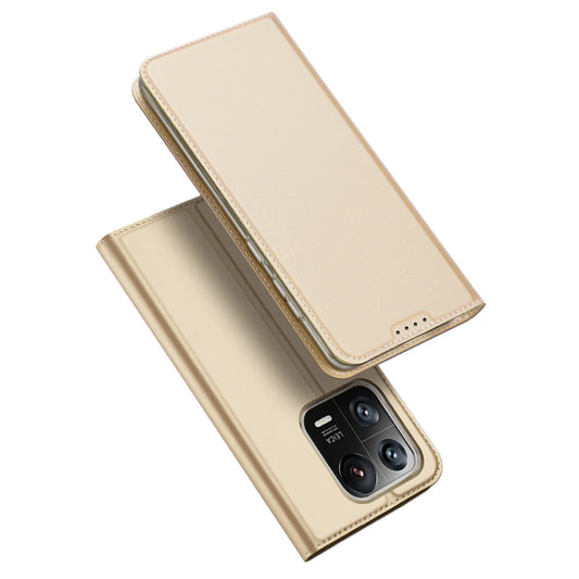 Dux Ducis Skin Pro Case Xiaomi 13 Pro Flip Card Wallet Gold Stand_0