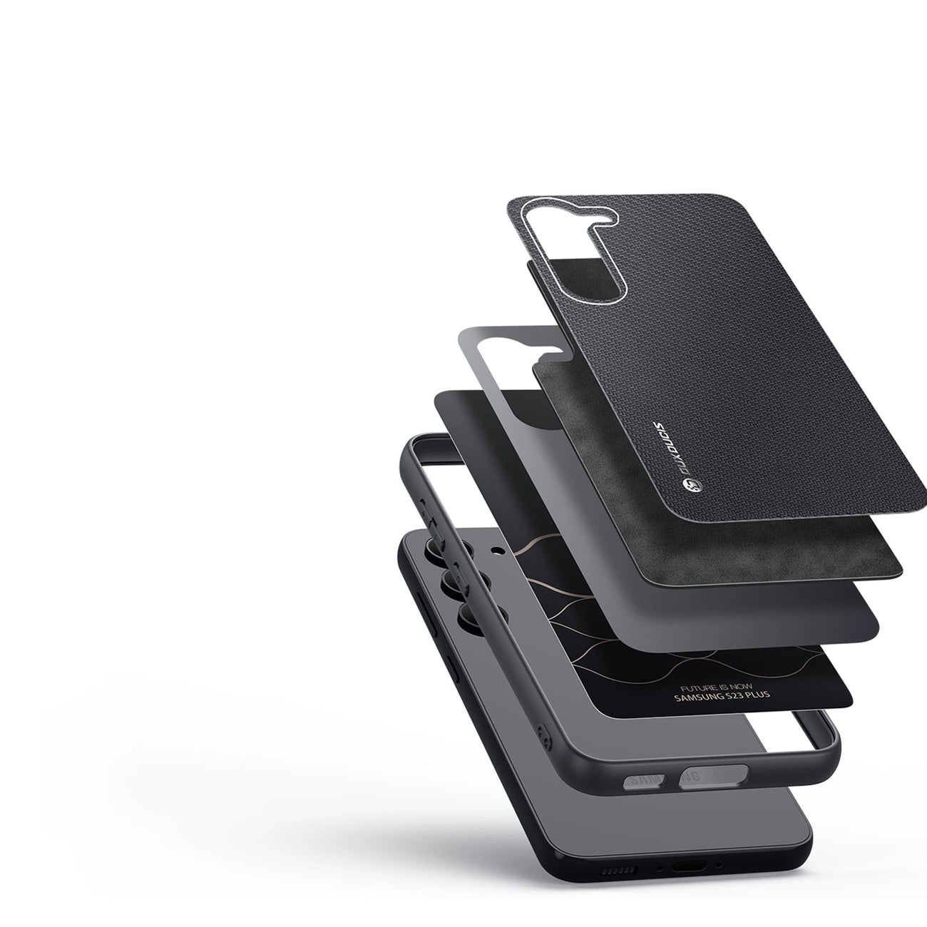 Dux Ducis Fino case Samsung Galaxy S23+ cover with silicone frame black_1