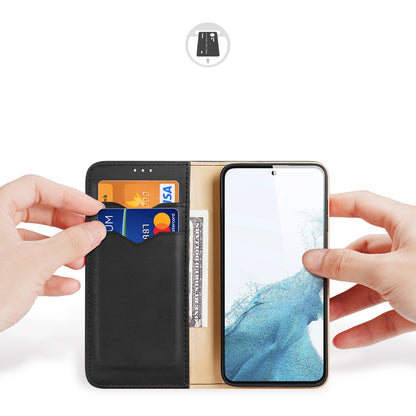 Dux Ducis Hivo case Samsung Galaxy S23+ flip case wallet stand RFID blocker black_1