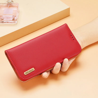 Dux Ducis Hivo case Samsung Galaxy S23+ flip cover wallet stand RFID blocking red_12