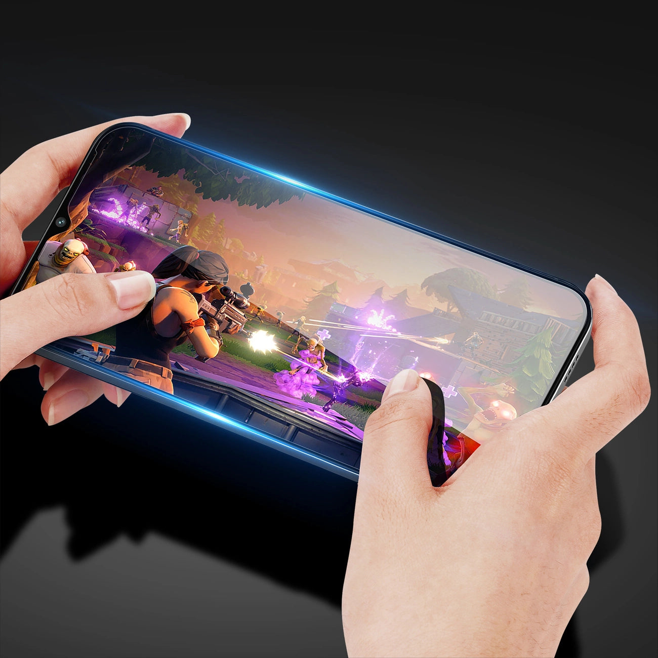 Dux Ducis 9D Tempered Glass Vivo Y35 / Vivo Y22 / Vivo Y22s 9H Tempered Glass with Black Frame_2