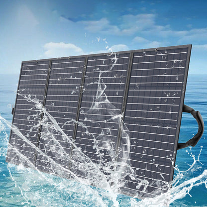 Choetech SC010 solar tourist charger, foldable, 160W - black_2