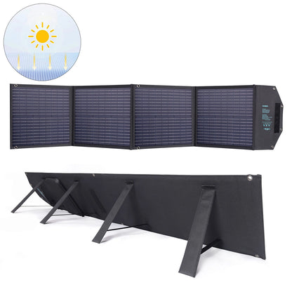 Choetech SC009-V2 solar foldable charger 100W USB-C / 2x USB-A PD QC - black_0