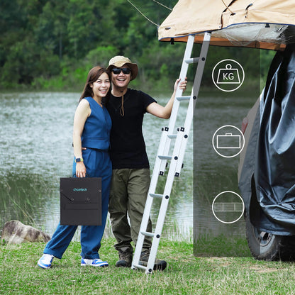 Choetech SC009-V2 solar foldable charger 100W USB-C / 2x USB-A PD QC - black_7