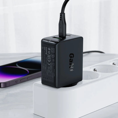 Wall charger Acefast A41 , 2x USB-C + USB, GaN 65W (white)_7