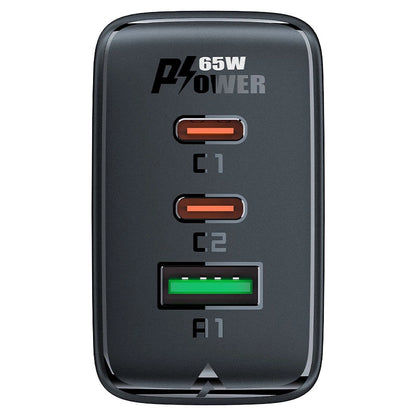 Wall charger Acefast A41 , 2x USB-C + USB, GaN 65W (white)_9