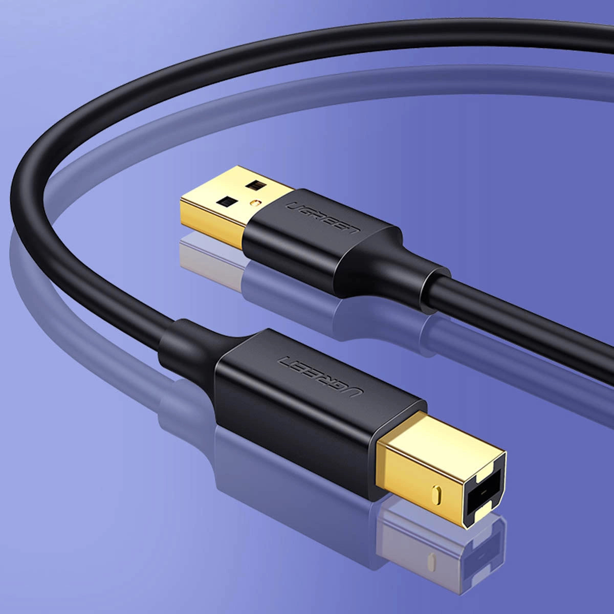 Ugreen printer cable USB-A - USB-B 480Mb/s 5m black (US135)_1