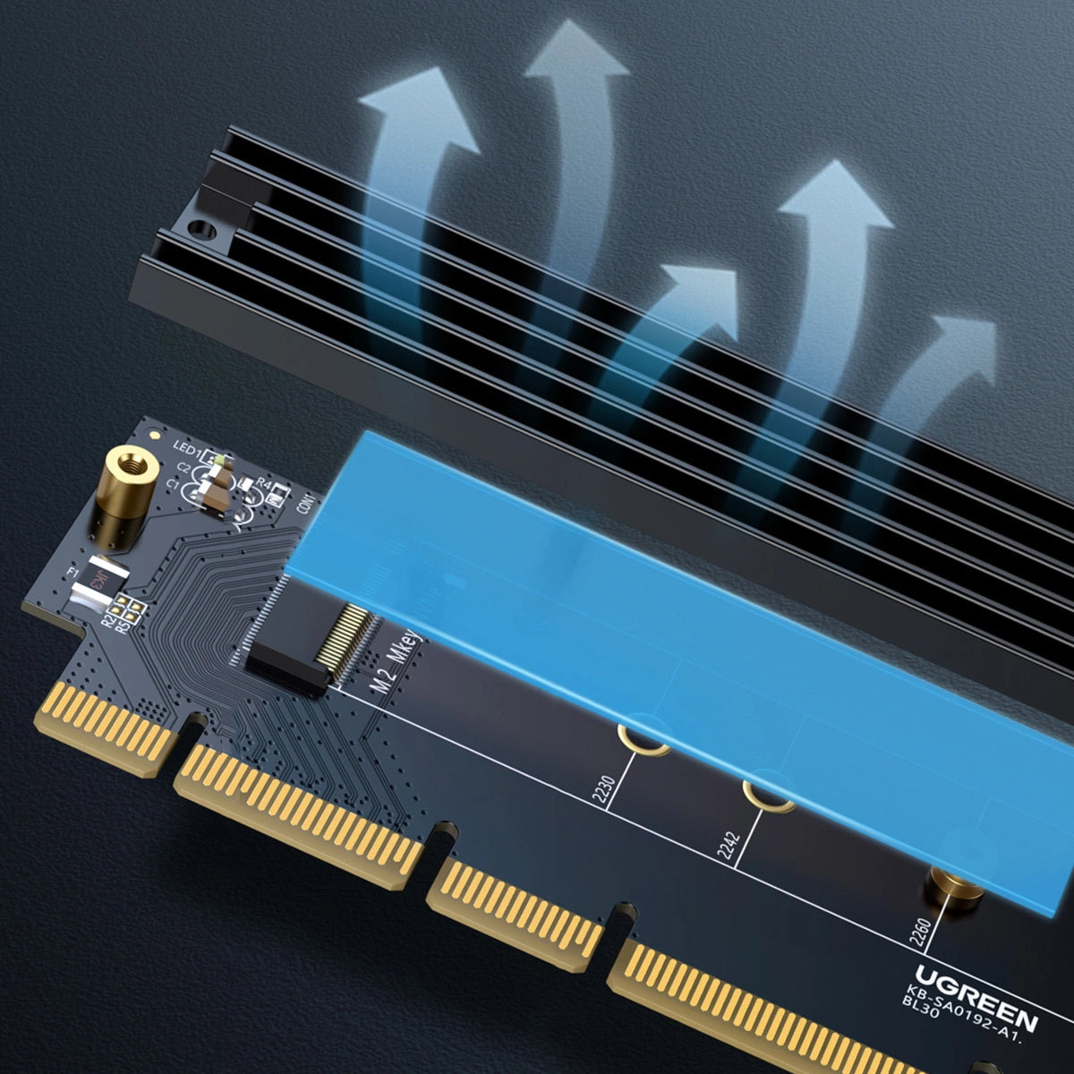 Ugreen CM465 PCIe 4.0 x4 to M.2 NVMe M-Key Expansion Card - Black_4