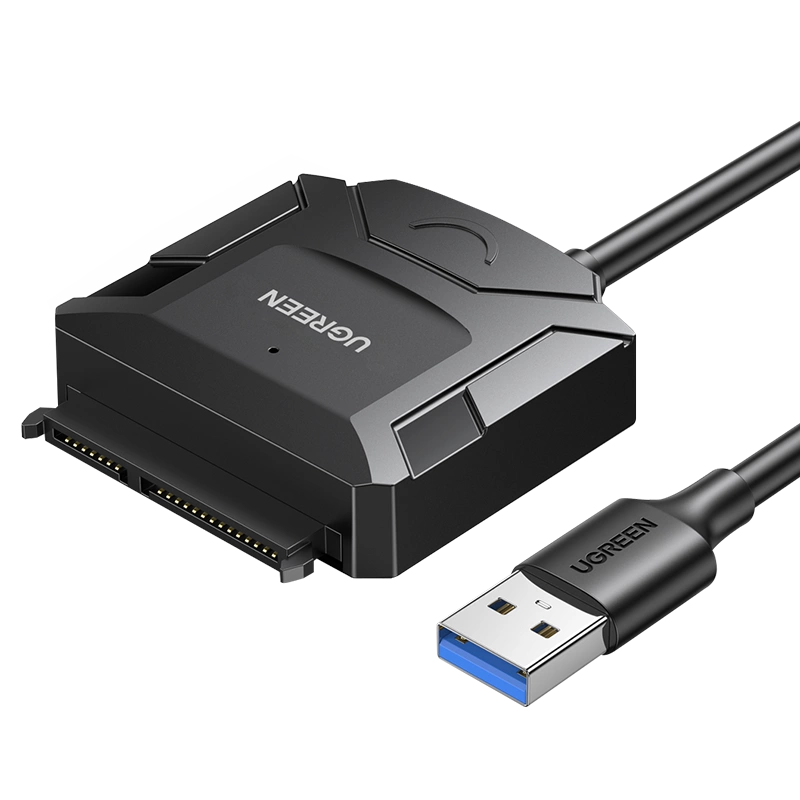 Ugreen adapter cable for 2.5'' / 3.5'' drive (USB-A 3.0 - SATA) black (CR108)_0