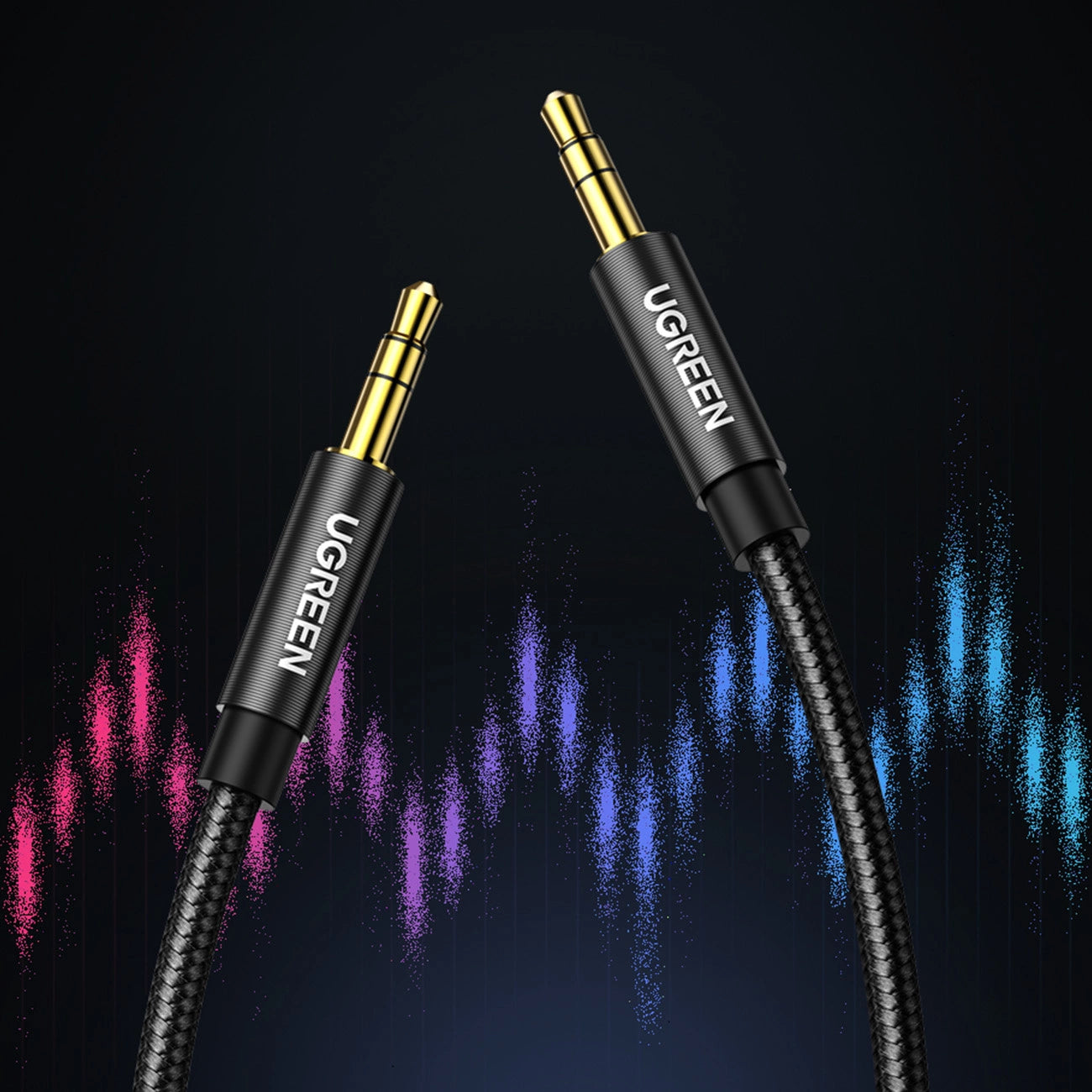 Ugreen audio cable AUX straight minijack 3.5 mm 1m black (AV112)_1