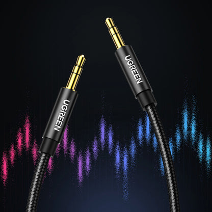 Ugreen audio cable AUX straight minijack 3.5 mm 1m black (AV112)_1