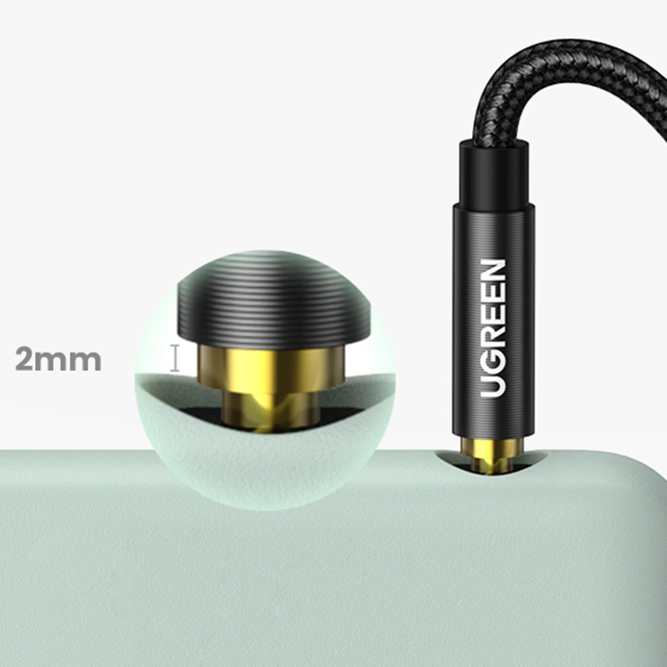 Ugreen audio cable AUX straight minijack 3.5 mm 1m black (AV112)_9