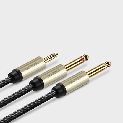 Ugreen audio cable mini jack 3.5 mm - 2 x jack 6.35 mm 2 m gray (AV126)_5