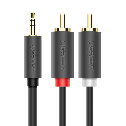 Ugreen AV102 10511 cable 3.5 mm mini jack (male) / 2RCA (male) 1.5m - gray_1