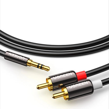 Ugreen AV116 10583 audio cable mini jack 3.5mm (male) / 2RCA (male) 1.5m - black_20