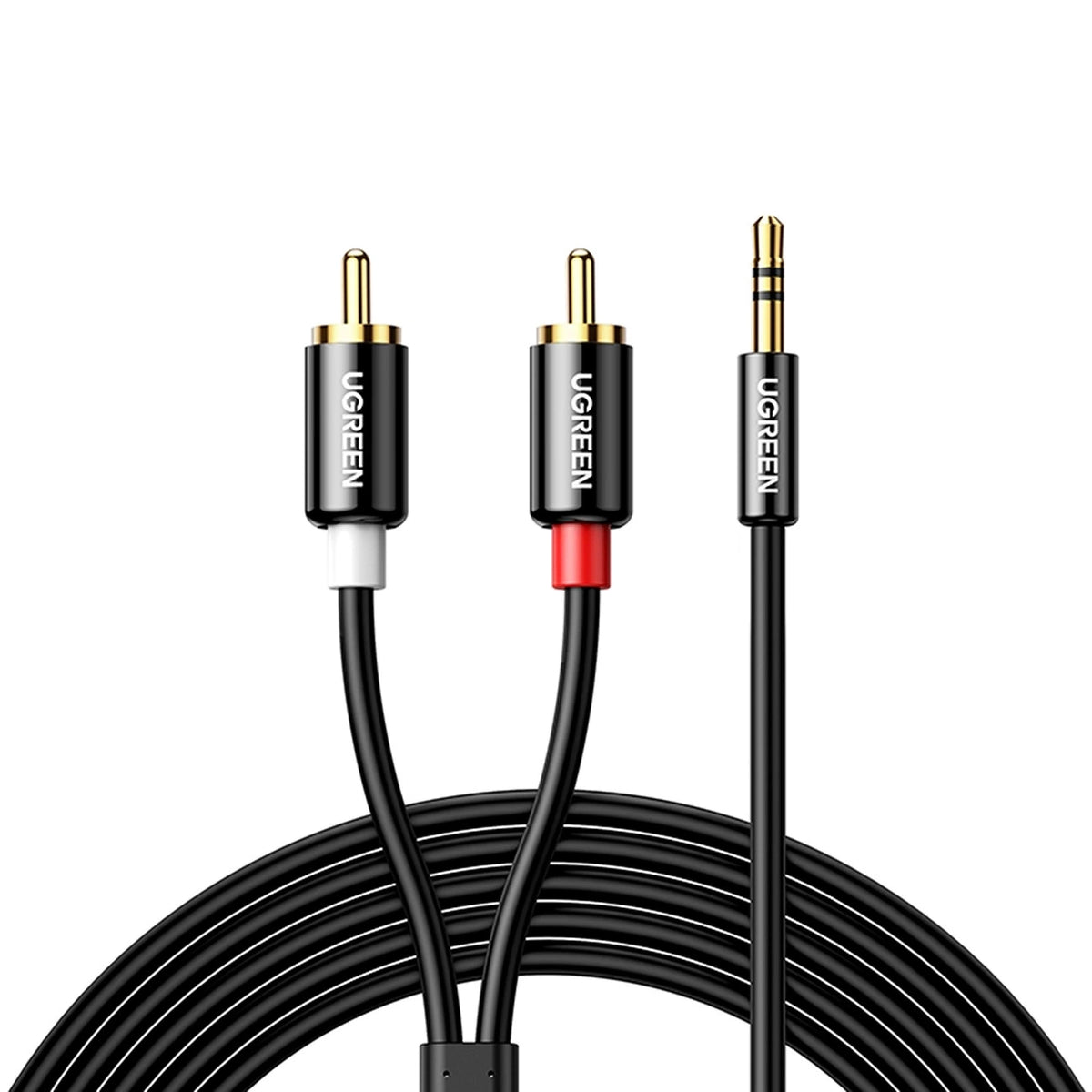 Ugreen AV116 10583 audio cable mini jack 3.5mm (male) / 2RCA (male) 1.5m - black_2