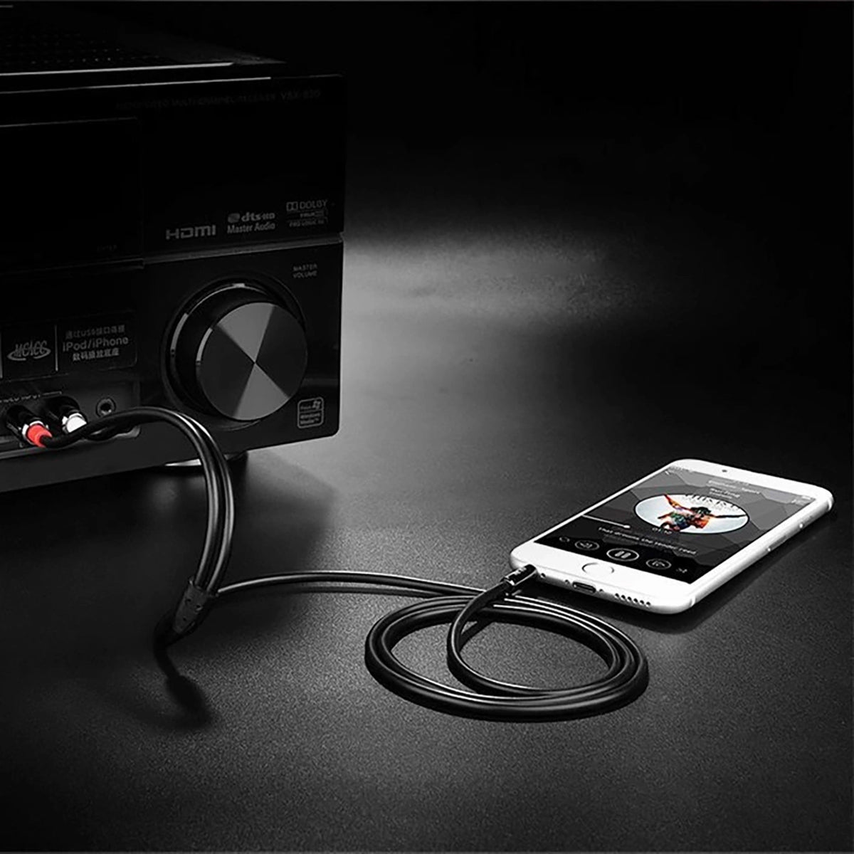 Ugreen AV116 10583 audio cable mini jack 3.5mm (male) / 2RCA (male) 1.5m - black_6