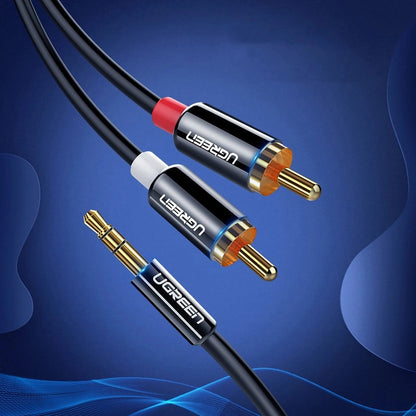 Ugreen AV116 10583 audio cable mini jack 3.5mm (male) / 2RCA (male) 1.5m - black_8