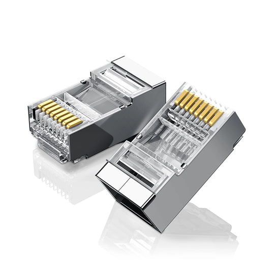 Ugreen 10x plug end RJ45 8P8C (UTP Cat. 6 / Cat. 5 / Cat. 5e) silver (NW111)_0