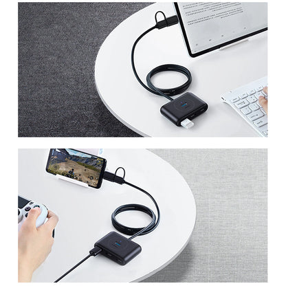 Ugreen HUB 4in1 USB-C - 4xUSB 3.0 5Gb/s 1m black (CR113)_4