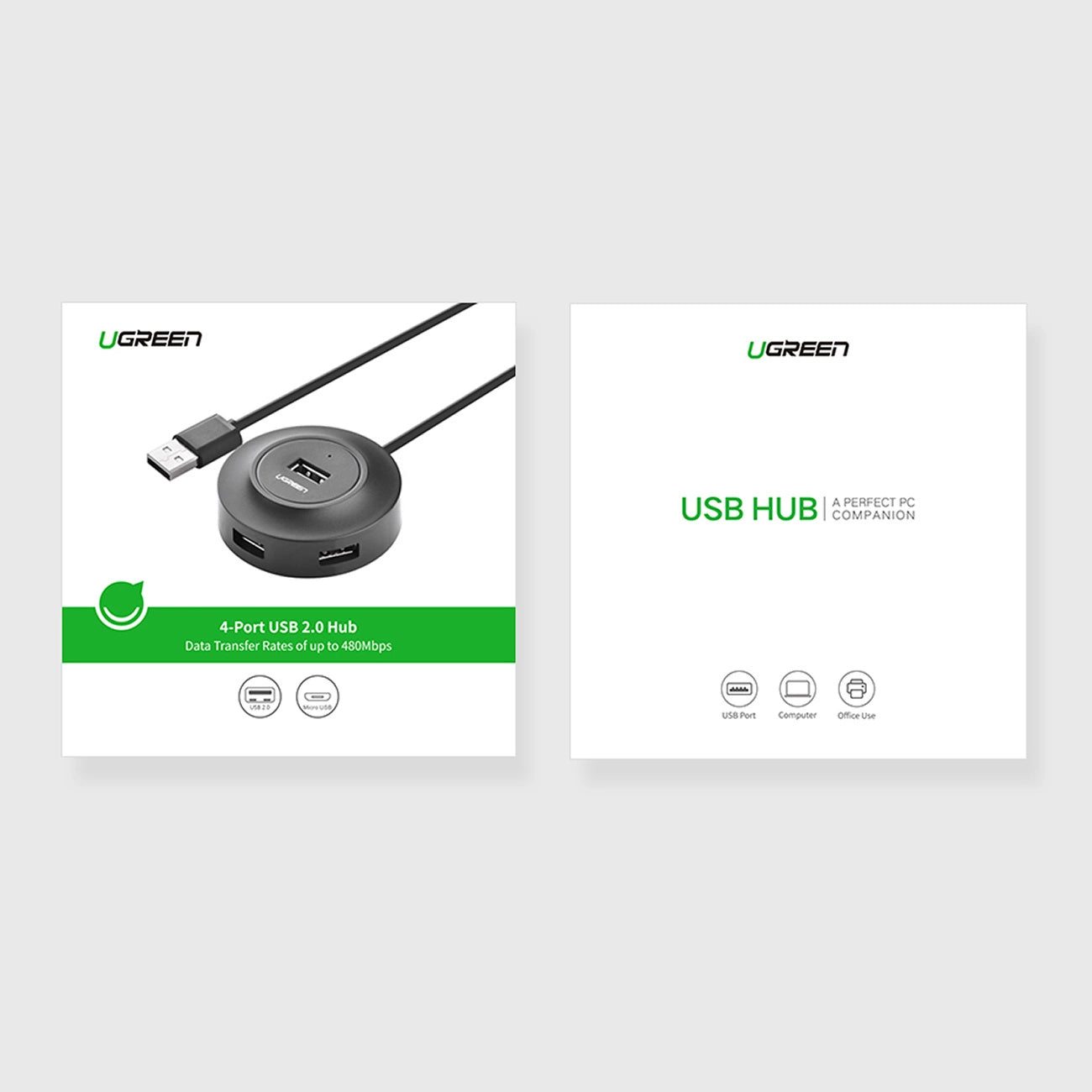 Ugreen HUB 4in1 USB-A - 4xUSB-A 2.0 480Mb/s 1m black (CR106)_4