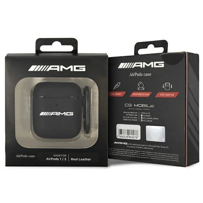 AMG AMA2SLWK AirPods cover black/black Leather_2