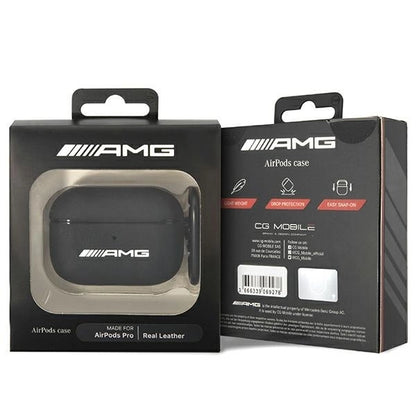 AMG Leather Big Logo case for AirPods Pro - black_2