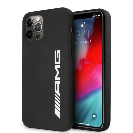 AMG Silicone Big Logo case for iPhone 12 Pro Max - black_0