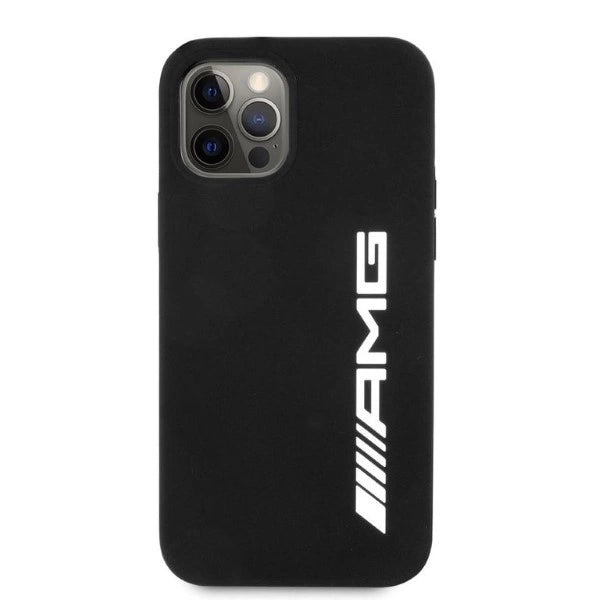 AMG Silicone Big Logo case for iPhone 12 Pro Max - black_2
