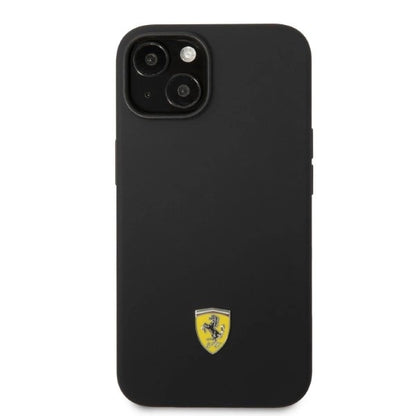 Ferrari FEHMSIP14MBK iPhone 14 Plus 6.7" black/black hardcase Silicone Metal Logo Magsafe_2