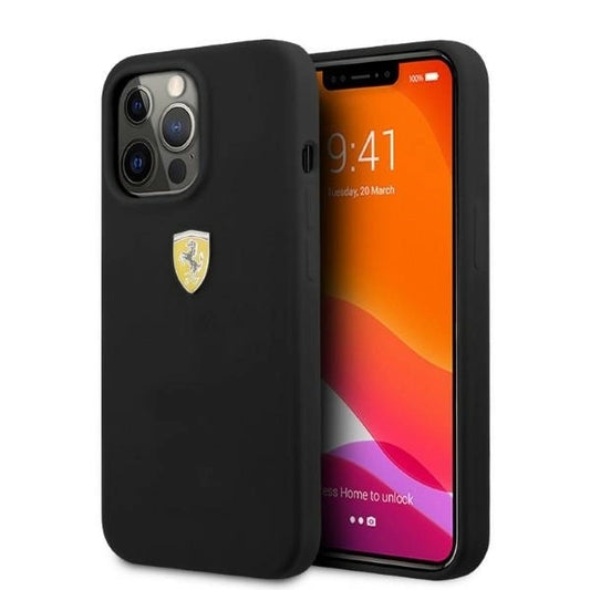 Ferrari FESSIHMP13XBK iPhone 13 Pro Max 6.7&quot; black/black hardcase Silicone MagSafe_0
