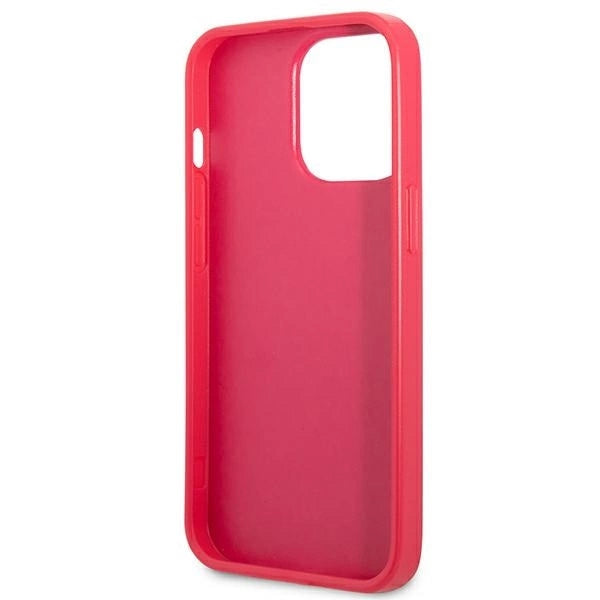 Guess Saffiano 4G Small Metal Logo case for iPhone 13 Pro / 13 - pink_5