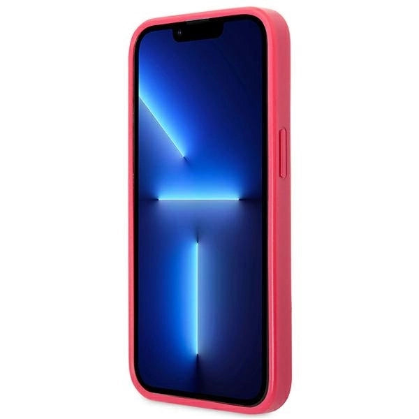 Guess Saffiano 4G Small Metal Logo case for iPhone 13 Pro / 13 - pink_6