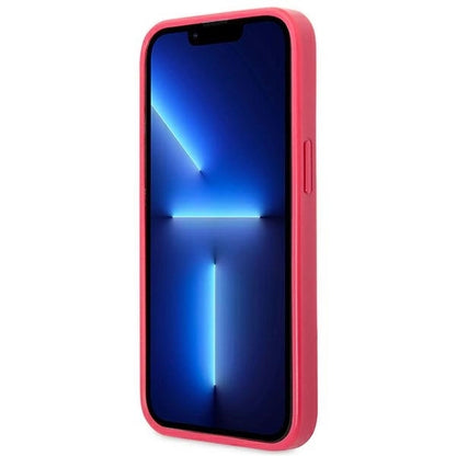 Guess Saffiano 4G Small Metal Logo case for iPhone 13 Pro / 13 - pink_6
