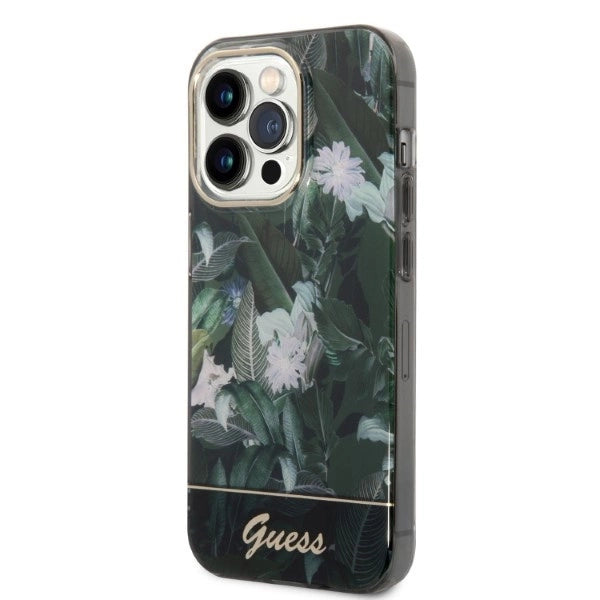 Guess GUHCP14LHGJGHA iPhone 14 Pro 6.1" green/green hardcase Jungle Collection_2
